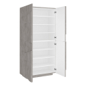 White shoe cabinet wardrobe with 4 doors 8 compartments Ping Dress Concrete Sale