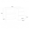 Vega Living modern design sideboard dresser with 2 doors 3 drawers Choice Of