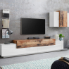 Corona Moby modern design white wood wall unit for living room Promotion