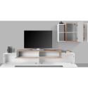 Corona Moby modern design white wood wall unit for living room Sale