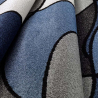 Modern design geometric white and blue pop-art rug for living room Milano BLU015 Offers