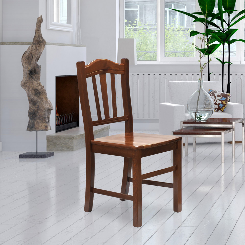 Vintage Wooden Dining Chair Kitchen Living Dining Room Silvana