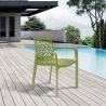 22 Chairs Gruvyer ARM Grand Soleil polypropylene armrests polished stock offer 