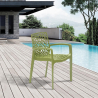 22 Gruvyer ARM Chairs by Grand Soleil with Glossy Polypropylene Armrests, Stock Offer 