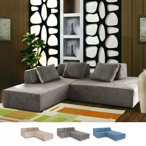 Modern 3 seater fabric designer modular sofa Isla Bonita