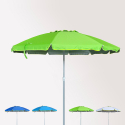 Roma 220cm Aluminium Beach Umbrella With UPF 158+ uv Protection Characteristics