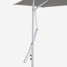 Umbrella 3 meters off-center arm white hexagonal steel anti UV Dorico Choice Of