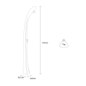 Outdoor solar shower with mixer and 20 litres tank Arkema Design Happy One F100 