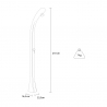 Outdoor solar shower with mixer and 20 litres tank Arkema Design Happy One F100 