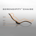 Ergonomic chaise longue sunbed for spa and garden Arkema Design Serendipity S010 