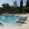 Ergonomic chaise longue sunbed for spa and garden Arkema Design Serendipity S010 