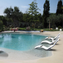 Ergonomic chaise longue sunbed for spa and garden Arkema Design Serendipity S010 