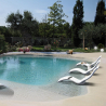 Ergonomic chaise longue sunbed for spa and garden Arkema Design Serendipity S010 