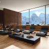 Ergonomic chaise longue sunbed for spa and garden Arkema Design Serendipity S010 