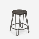 Industrial design wood and metal stool for bars restaurants kitchens Carbon One Bulk Discounts
