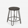Industrial design wood and metal stool for bars restaurants kitchens Carbon One Bulk Discounts