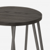 Industrial design wood and metal stool for bars restaurants kitchens Carbon One Choice Of