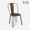 Lix style industrial design steel bar and kitchen chairs ferrum one Offers
