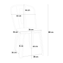 Lix style industrial design steel bar and kitchen chairs ferrum one 