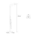 Modern design outdoor shower with mixer and foot wash Arkema Design Funny Yang T245 