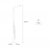 Modern design outdoor shower with mixer and foot wash Arkema Design Funny Yang T245 