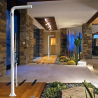 Modern design outdoor shower with mixer and foot wash Arkema Design Funny Yang T245 