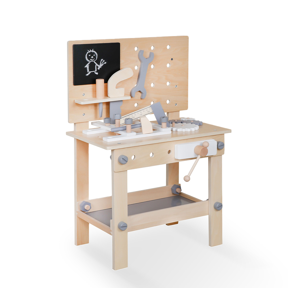 Children's wooden toy workbench with tools Magic Bench