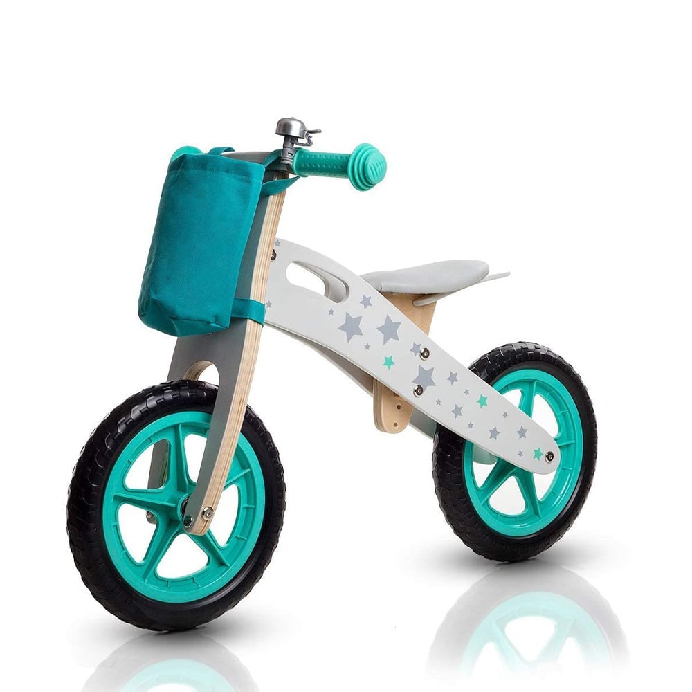 Wooden balance bike for children with basket Balance Ride