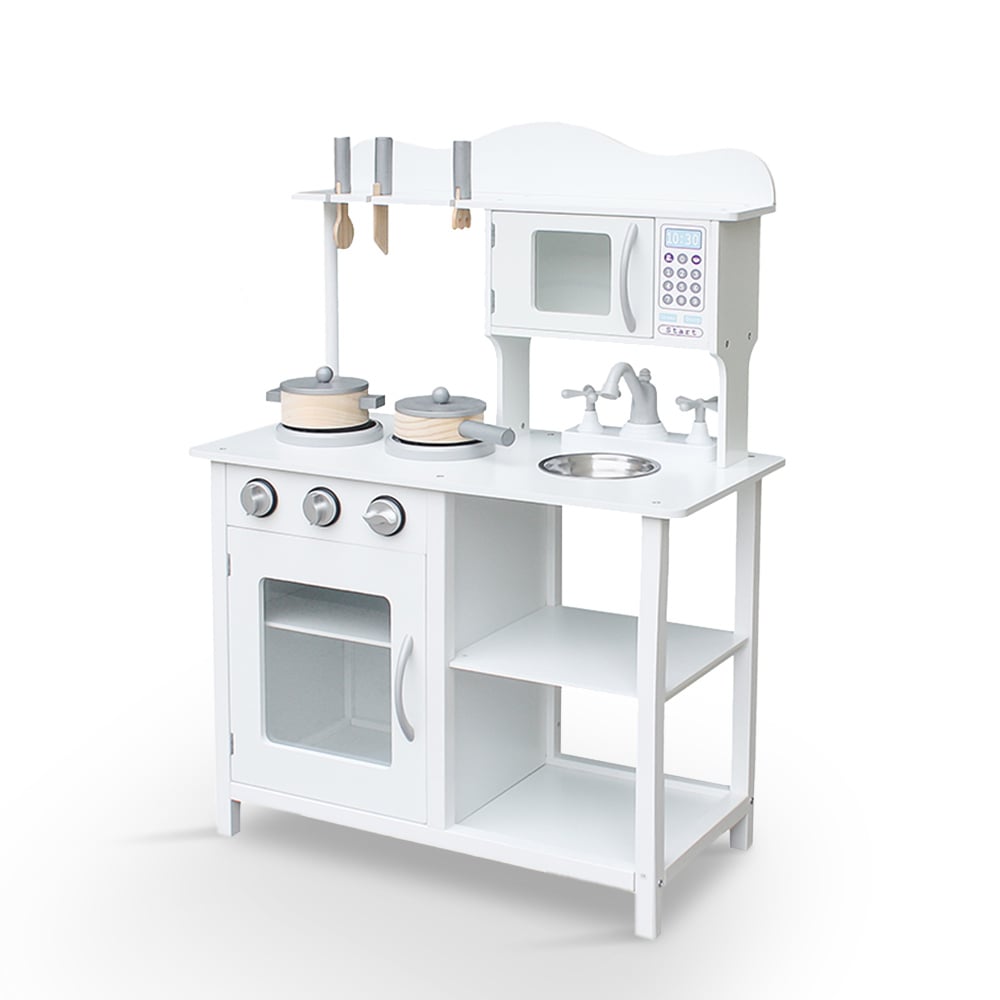 Wooden toy kitchen for children with pots and accessories Chef Show