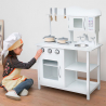 Wooden toy kitchen for children with pots and accessories Chef Show On Sale
