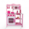 Wooden toy kitchen for children with pots, accessories and sound effects Miss Chef Offers
