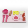 Wooden toy kitchen for children with pots, accessories and sound effects Miss Chef Discounts