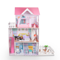 Wooden dollhouse for children with 3 floors and accessories Pretty House XXL Offers