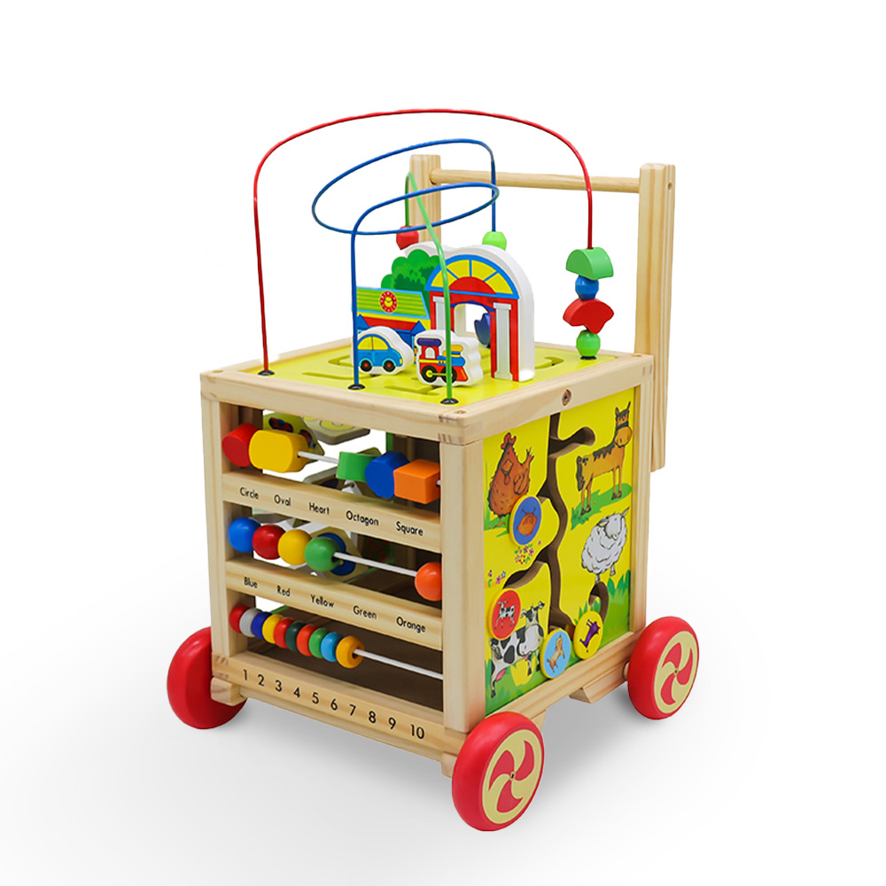 Multi-activity push walker with games for toddlers Magic Box