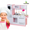 Large wooden toy kitchen for girls with pans, accessories and sounds Chef Star Offers