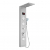 Steel shower column panel with LED display hydromassage waterfall mixer tap Abano Choice Of