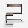 Office desk corner study 125x140cm industrial design Hoover Offers