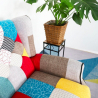 Modern design reclining patchwork bergère armchair Throne Light Discounts