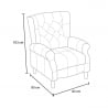 Modern design reclining patchwork bergère armchair Throne Light Bulk Discounts