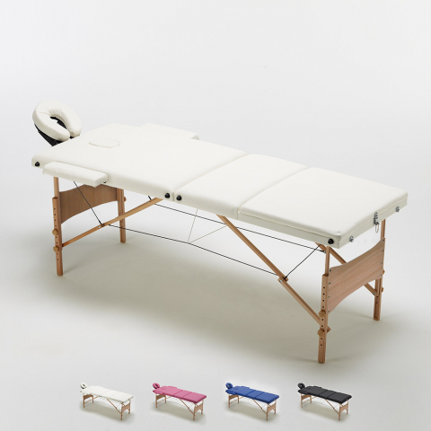 Reiki 3-Section Wooden Portable & Folding Massage Table 215 cm Promotion