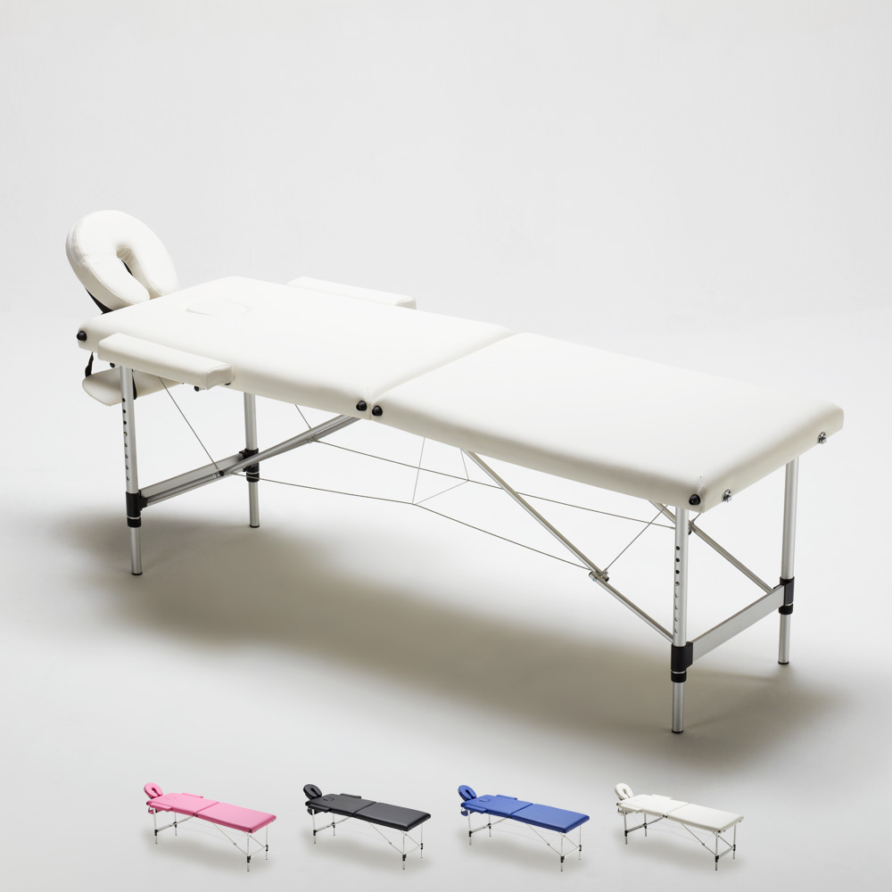 Shiatsu 2-Section Portable & Folding Massage Table Aluminium 210 cm