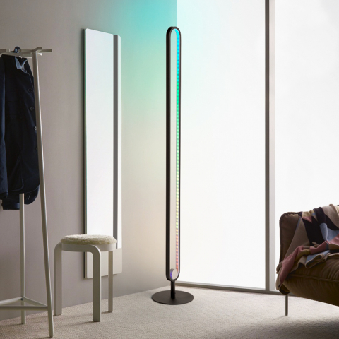 Modern LED floor lamp with RGB remote control Markab Promotion