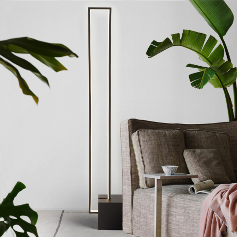 Modern minimalist rectangular design LED floor lamp Sirio Promotion