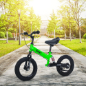Balance bike for children with brake, inflatable wheels and side-stand Doc On Sale