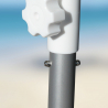 Beach umbrella 220 cm aluminum windproof professional uv protection Bagnino Fluo 