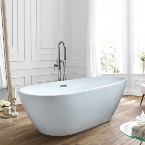 Freestanding bathtub with modern design teardrop Tilos