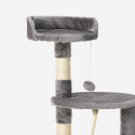 Tree scratching post for cats, 3 platforms, sisal-covered posts with balls 115 cm Birman Choice Of
