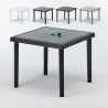 12 Square poly rattan bar tables 90x90 Grand Soleil Boheme Promotion