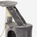 Tree scratching post for cats, with 4 platforms 120 cm, 1 cave, sisal-covered posts and ball Bengal Buy