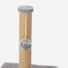 Cylindrical scratching post for cats 40 cm in plush and jute with ball LaPerm Bulk Discounts
